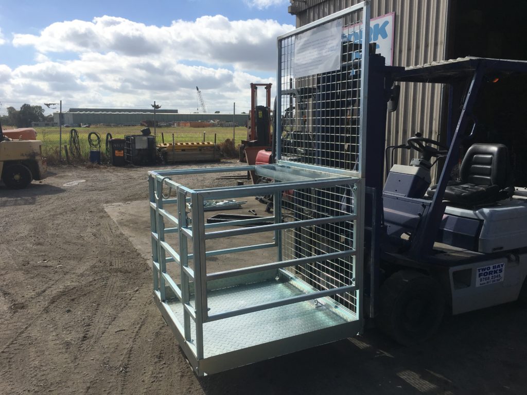 new safety cage 018 Forklift Sales & Hire Service in Melbourne